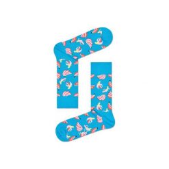 Skarpetki Happy Socks BAN01-6000. Brązowe skarpety męskie Happy Socks, z bawełny. Za 24.43 zł.