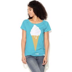 Colour Pleasure Koszulka damska CP-034 66 biało-żółta r. M-L. T-shirty damskie Colour Pleasure. Za 70.35 zł.
