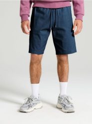 Szorty jogger - niebieski. Niebieskie szorty męskie Sinsay, m, bez wzorów. W wyprzedaży za 27.99 zł.