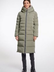 Rino & Pelle Pikowany płaszcz damski - Keilafur Kobiety Sztuczne włókno zielony jednolity, 34. Zielone płaszcze damskie Rino & Pelle, bez wzorów, z włókna, bez kaptura. Za 949.95 zł.