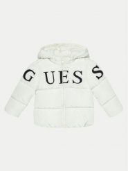 Guess Kurtka puchowa K4BL10 WB240 Biały Regular Fit. Białe kurtki i płaszcze dla dziewczynek Guess, z aplikacjami, z puchu, bez kaptura. Za 269.99 zł.