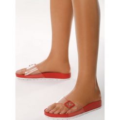 Czerwone Klapki Thoroughly. Klapki damskie Born2be. Za 29.99 zł.