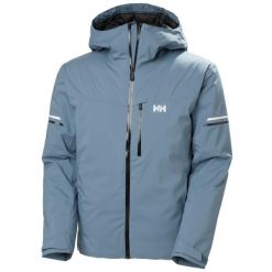 Kurtka narciarska Helly Hansen Swift Team. Niebieskie kurtki snowboardowe męskie Helly Hansen, l, bez wzorów, z materiału, długie, bez kaptura, narciarskie, primaloft. Za 1,296.05 zł.