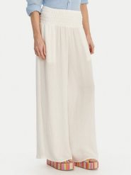 Seafolly Spodnie materiałowe Beach Edit 55699-PA Biały Relaxed Fit. Białe spodnie materiałowe damskie Seafolly, xl, bez wzorów, z materiału. Za 469.99 zł.