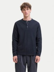 Jack & Jones Longsleeve Blutyrell 12266583 Granatowy Regular Fit. Niebieskie bluzki z długim rękawem męskie Jack & Jones, m, bez wzorów, z bawełny, bez kołnierzyka. Za 159.99 zł.