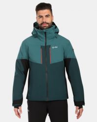 Męska kurtka narciarska Kilpi TONNSI-M. Zielone kurtki snowboardowe męskie Kilpi, m, bez wzorów, z materiału, długie, z kapturem, narciarskie. Za 731.89 zł.
