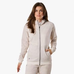 Bluza treningowa damska Swedemount Training Logo Zip Hood II szybkoschnąca. Brązowe bluzy damskie SWEDEMOUNT, bez wzorów, do biegania. Za 224.99 zł.