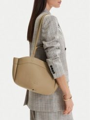 GINO ROSSI Torebka C-LDA8549 Beżowy. Brązowe torebki do ręki damskie Gino Rossi, bez wzorów, ze skóry, bez dodatków. Za 199.99 zł.