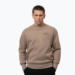 Bluza męska Pitbull Sampson Crewneck Sweatshirt. Brązowe bluzy sportowe męskie PITBULL, l, bez wzorów, z bawełny, bez kaptura, na fitness i siłownię. Za 179.99 zł.