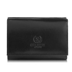 Portfel damski skórzany czarny klasyczny mały Paolo Peruzzi T-32-BL. Czarne portfele damskie Paolo Peruzzi, bez wzorów, ze skóry. Za 79.00 zł.