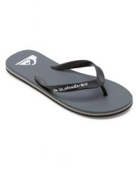 Klapki dla Mężczyzn MOLOKAI CORE. Szare klapki męskie Quiksilver, z gumy. Za 84.99 zł.