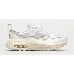 Buty do chodzenia damskie Nike Air Max. Białe obuwie sportowe damskie Nike, bez wzorów, z materiału, do biegania, nike air max. Za 626.00 zł.