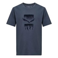 T-shirt Salewa Eagle 3cime. Niebieskie t-shirty męskie Salewa, s, bez wzorów, z bawełny, klasyczne, bez kołnierzyka. Za 231.50 zł.
