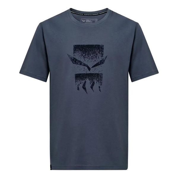 T-shirt Salewa Eagle 3cime. Niebieskie t-shirty męskie Salewa, s, bez wzorów, z bawełny, klasyczne, bez kołnierzyka. Za 231.50 zł.