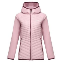 Damska kurtka hybrydowa Regatta Andreson. Czerwone kurtki damskie Regatta, bez wzorów, z puchu, bez kaptura. Za 288.50 zł.