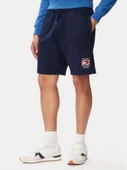 Tommy Hilfiger Szorty sportowe Rwb MW0MW43384 Granatowy Regular Fit. Niebieskie krótkie spodenki sportowe męskie Tommy Hilfiger, m, bez wzorów, z bawełny. Za 369.99 zł.