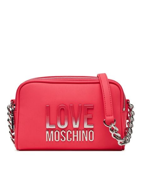 LOVE MOSCHINO Torebka JC4255PP0MKD0615 Różowy. Czerwone listonoszki damskie Love Moschino, bez wzorów, ze skóry, bez dodatków. Za 469.99 zł.