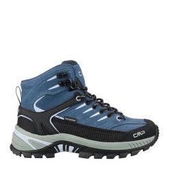Buty trekkingowe damskie CMP RIGEL 2.0 MID skóra wodoodporne. Niebieskie obuwie sportowe damskie CMP, trekkingowe. Za 529.99 zł.