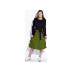 ZIELONA SPÓDNICA Z KOKARDĄ W TALII. Zielone spódnice damskie Bien fashion, z dresówki, eleganckie. Za 109.00 zł.