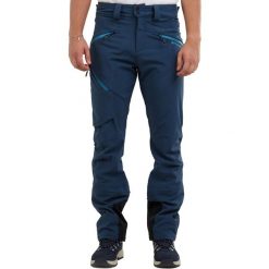 Spodnie turystyczne męskie Fundango Rob Softshell. Niebieskie spodnie sportowe męskie Fundango, na lato, l, bez wzorów, z softshellu, trekkingowe. Za 399.90 zł.