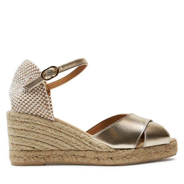 Espadryle Geox. Żółte sandały damskie Geox, bez wzorów, bez obcasa, bez zapięcia. Za 259.99 zł.