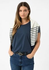 Koszulka basic T-DIANA. T-shirty damskie Volcano, m, bez wzorów, z materiału, klasyczne, bez kołnierzyka. Za 54.99 zł.