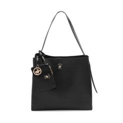 Torebka Beverly Hills Polo Club. Czarne torebki do ręki damskie Beverly Hills Polo Club, bez wzorów, klasyczne, bez dodatków. Za 229.99 zł.