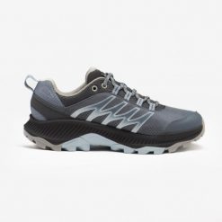 Buty turystyczne damskie Merrell Speed Strike wodoodporne. Obuwie sportowe damskie Merrell, bez wzorów, z kauczuku, trekkingowe. Za 469.99 zł.