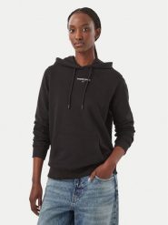 Tommy Jeans Bluza Classic Logo DW0DW23537 Czarny Regular Fit. Czarne bluzy damskie Tommy Jeans, xl, bez wzorów, z bawełny, bez kaptura. Za 369.99 zł.
