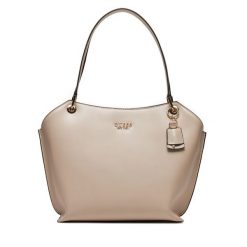 Torba Guess. Brązowe torebki do ręki damskie Guess, z aplikacjami, klasyczne, bez dodatków. Za 399.99 zł.