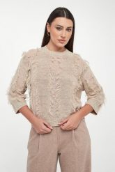 Sweter damski lniany PESERICO. Swetry damskie Peserico, bez wzorów, ze lnu, bez kołnierzyka, bez ramiączek, bez kaptura. Za 2,269.00 zł.