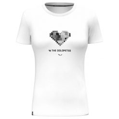Koszulka sportowa damska Salewa PURE HEART DRY 00-00000286380010. Białe koszulki sportowe damskie Salewa, l, bez wzorów, z materiału, bez kołnierzyka, bez ramiączek, do biegania. Za 229.24 zł.