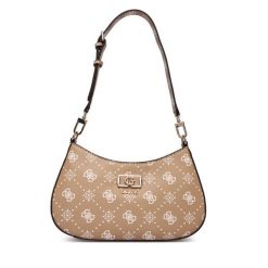 Torebka Guess. Brązowe torebki do ręki damskie Guess, z aplikacjami, klasyczne, bez dodatków. Za 609.99 zł.