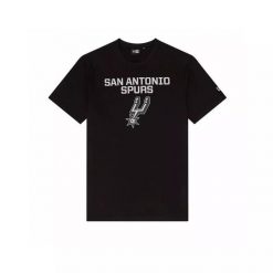 T-Shirt NBA San Antonio Spurs New Era Team logo Noir. Czarne t-shirty męskie New Era, xl, bez wzorów, z materiału, eleganckie, bez kołnierzyka. Za 126.50 zł.