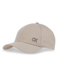 Czapka z daszkiem Calvin Klein. Brązowe czapki i kapelusze męskie Calvin Klein, bez wzorów. Za 139.99 zł.