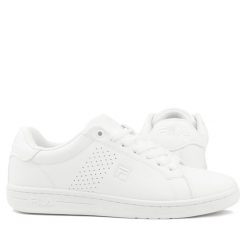 Buty damskie sportowe trampki Fila CROSSCOURT 2 LOW. Białe obuwie sportowe damskie Fila, bez wzorów, z gumy, biznesowe, bez zapięcia. Za 138.49 zł.