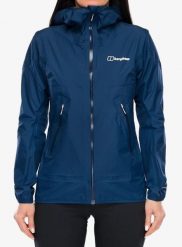 Kurtka przeciwdeszczowa damska Berghaus Rain Motion Jkt Af. Niebieskie kurtki damskie Berghaus, l, bez wzorów, z materiału, bez kaptura. Za 1,033.99 zł.