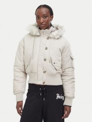 Juicy Couture Kurtka zimowa JCOIJ226553 Beżowy Regular Fit. Brązowe kurtki damskie Juicy Couture, na zimę, m, bez wzorów, z syntetyku, bez kaptura. Za 749.99 zł.
