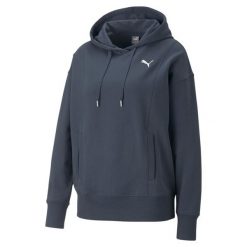 Sweatshirt bluza z kapturem dla kobiet Puma Her TR. Niebieskie bluzy sportowe damskie Puma, m, bez wzorów, z bawełny, z kapturem, na fitness i siłownię. Za 276.65 zł.