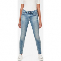 G-Star Raw - Jeansy 3301. Żółte jeansy damskie G-Star Raw. W wyprzedaży za 239.90 zł.