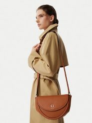 Guess Torebka Coleen HWBG97 39210 Brązowy. Brązowe listonoszki damskie Guess, z aplikacjami, ze skóry, bez dodatków. Za 584.99 zł.
