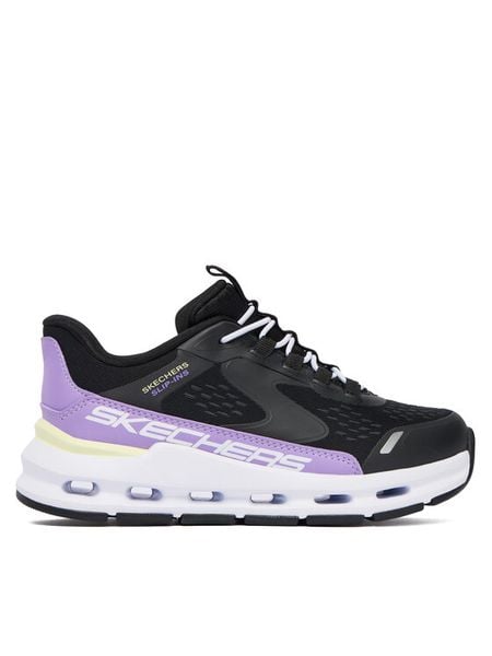 Skechers Sneakersy Glide-Step + 303654L BKPR Czarny. Czarne buty sportowe dziewczęce Skechers, bez wzorów, z materiału, bez zapięcia. Za 181.99 zł.