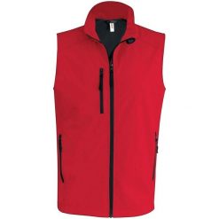 Kurtka puchowa bez rękawów Kariban Softshell. Czerwone kurtki męskie KARIBAN, m, bez wzorów, z elastanu, eleganckie, bez kaptura. Za 193.00 zł.