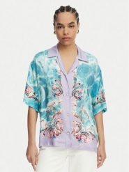 Versace Jeans Couture Koszula 80HAL2P9 NS829 Kolorowy Regular Fit. Bluzki damskie Versace Jeans Couture, bez wzorów, z jeansu, bez kołnierzyka, bez ramiączek. Za 1,879.00 zł.