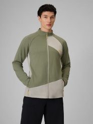 4F Bluza trekkingowa regular bez kaptura męska - khaki S. Brązowe bluzy męskie 4f, l, bez wzorów, z materiału, bez kaptura. Za 199.99 zł.