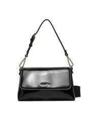Calvin Klein Torebka Ck Must Dbl Strap Mini Bag_Shiny K60K612772 Czarny. Czarne torebki do ręki damskie Calvin Klein, bez wzorów, ze skóry, bez dodatków. Za 289.99 zł.