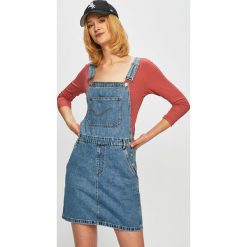 Only - Sukienka jeansowa. Niebieskie sukienki damskie Only, s, bez wzorów, z bawełny, casualowe, bez kołnierzyka, bez ramiączek. W wyprzedaży za 129.90 zł.
