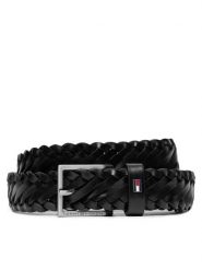 Tommy Hilfiger Pasek Męski Oliver 3.0 Leather Braid Dc AM0AM12068 Czarny. Czarne paski damskie Tommy Hilfiger, bez wzorów, ze skóry. Za 219.99 zł.
