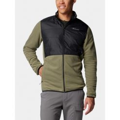 Bluza Polarowa Męska Columbia Basin Butte II. Czarne bluzy męskie Columbia, m, bez wzorów, z polaru, bez kaptura, trekkingowe. Za 299.00 zł.