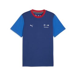 Męska koszulka BMW M MOTORSPORT Essentials PUMA. Niebieskie koszulki sportowe męskie Puma, l, bez wzorów, bez kołnierzyka, bez ramiączek, do biegania. Za 159.00 zł.
